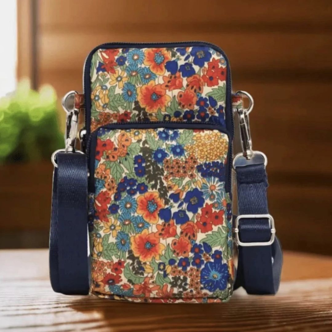 韩版印花尼龙斜挎包迷你小包包斜跨零钱包手机包手机袋子