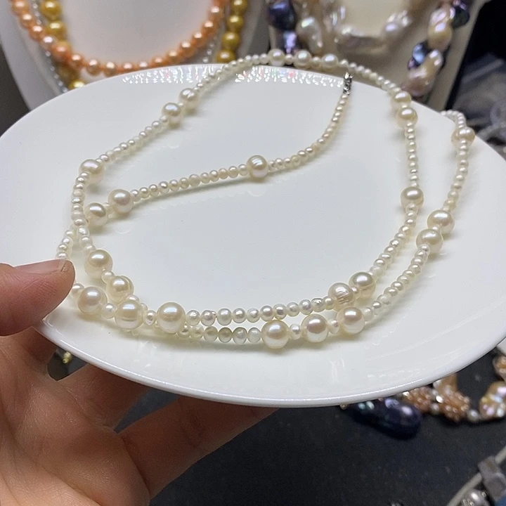 未镶嵌颈饰淡水珍珠