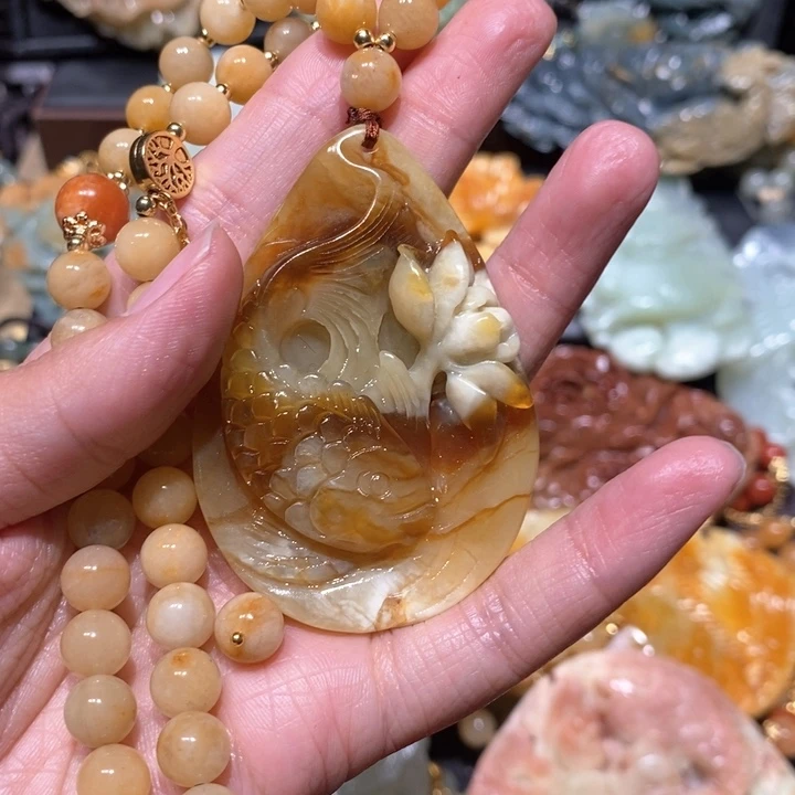 岫玉毛衣链未镶嵌