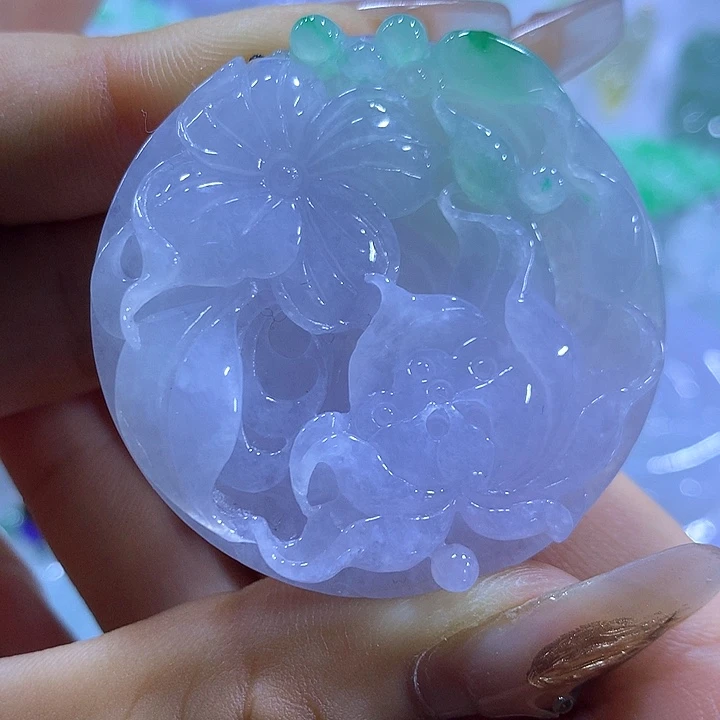 翡翠未镶嵌颈饰天然翡翠A货吊坠