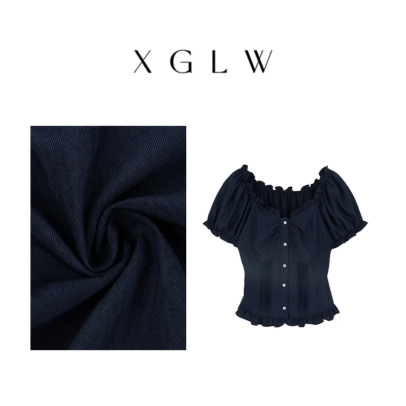 古城邂逅~胖MM大码显瘦小众短袖V领小上衣G3E0006