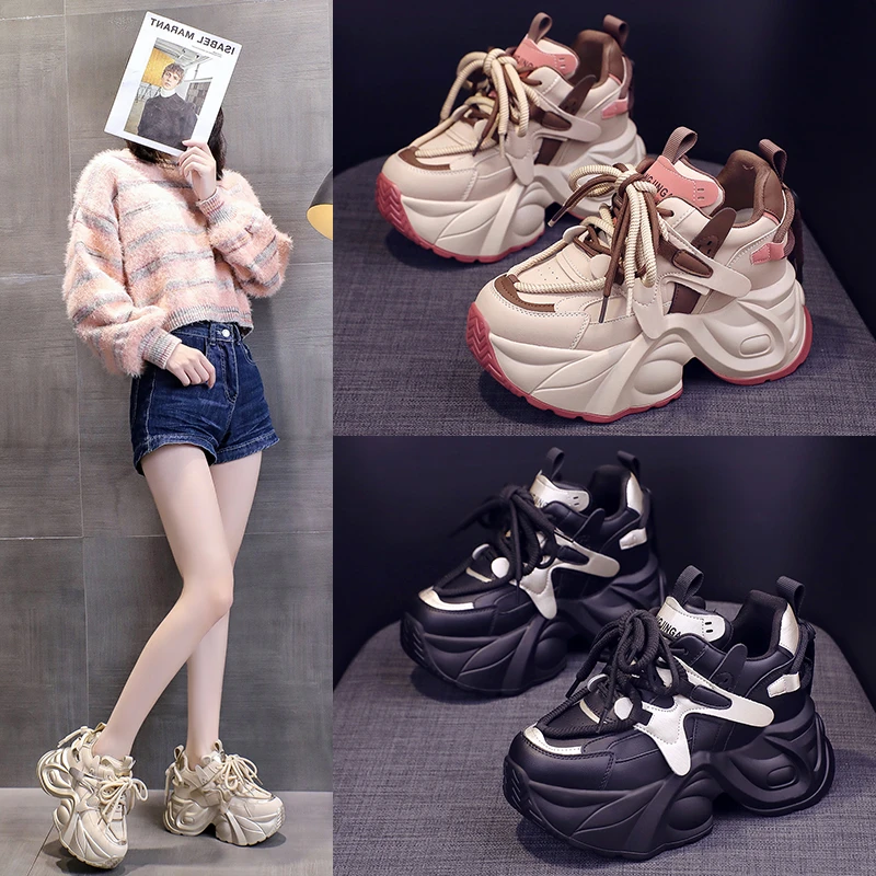 【五】欧货机车老爹鞋2025春季新款显瘦百搭绑带舒适运动休闲爆款鞋