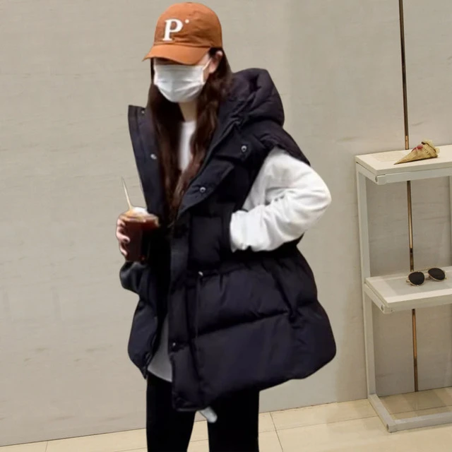 欧货马甲女冬季韩版外穿2025新款秋冬百搭宽松背心马夹外套