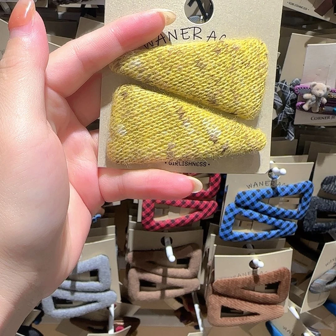 非金属皮质毛线拜拜夹