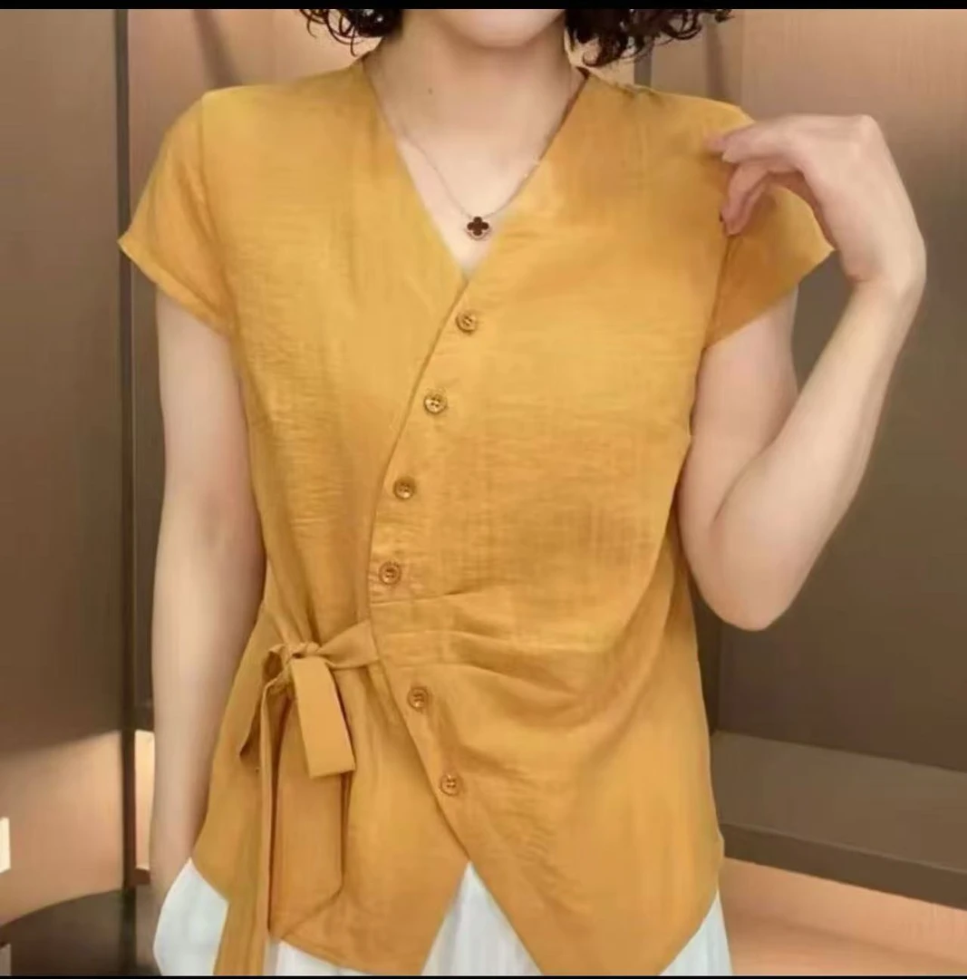 夏季新款时尚洋气百搭减龄显瘦女短袖气质T恤上衣