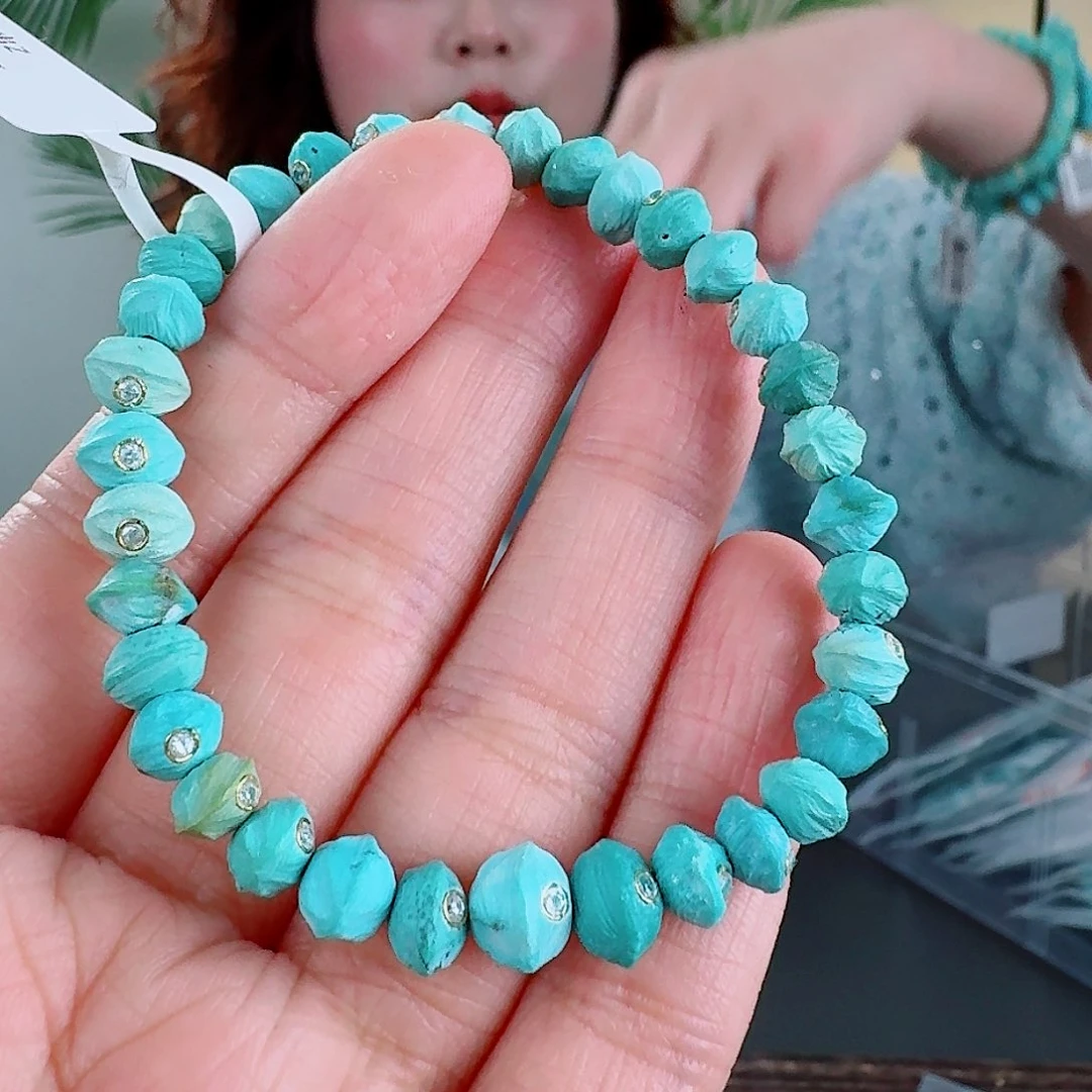 绿松石珠宝奇石未镶嵌