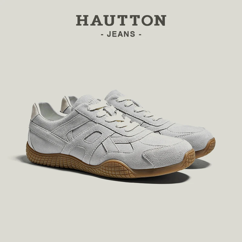 复古男式休闲鞋子男款德训鞋男士休闲鞋百搭薄底鞋男鞋931XB5073