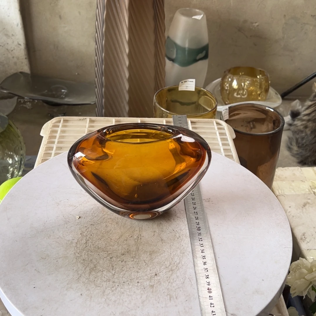 弘扬琉璃花器微瑕高度13