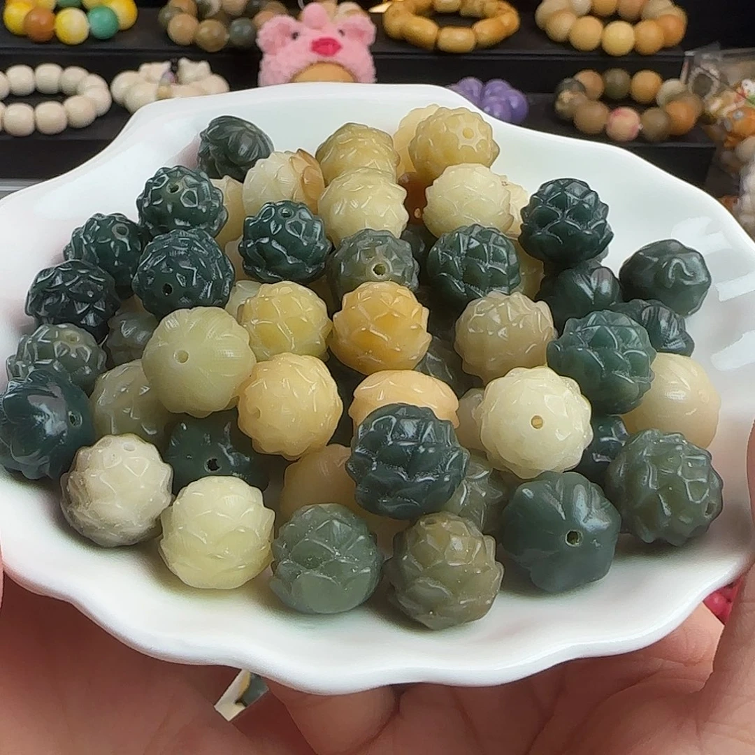 手串菩提根/象牙果卡16多宝肉莲100颗