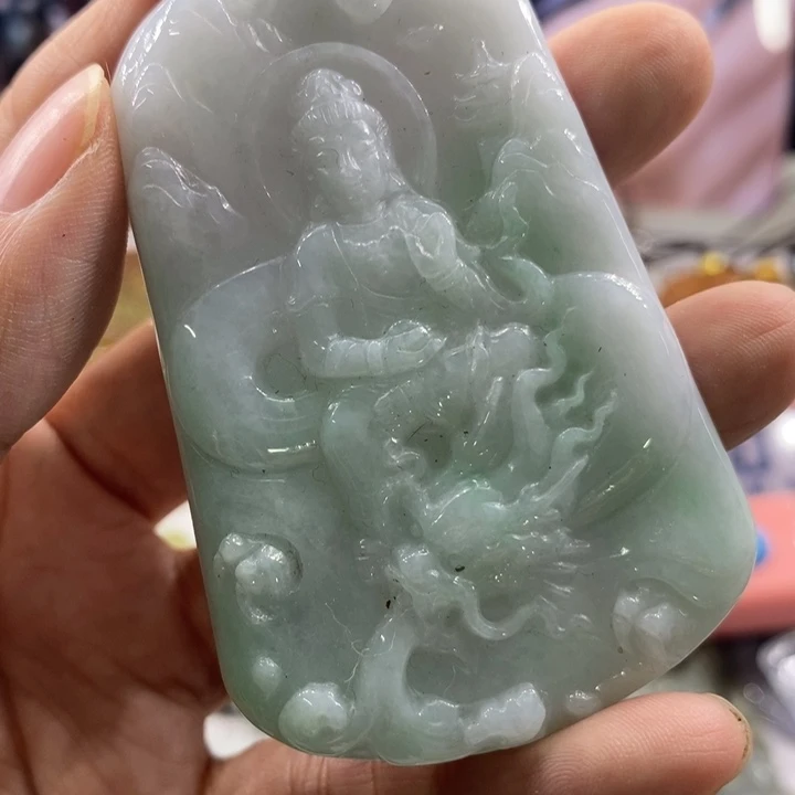 锦***河翡翠未镶嵌吊坠(不含链)2698