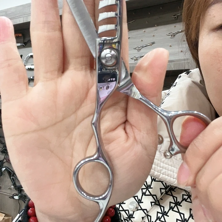 金属壁挂款十齿鱼骨剪刀