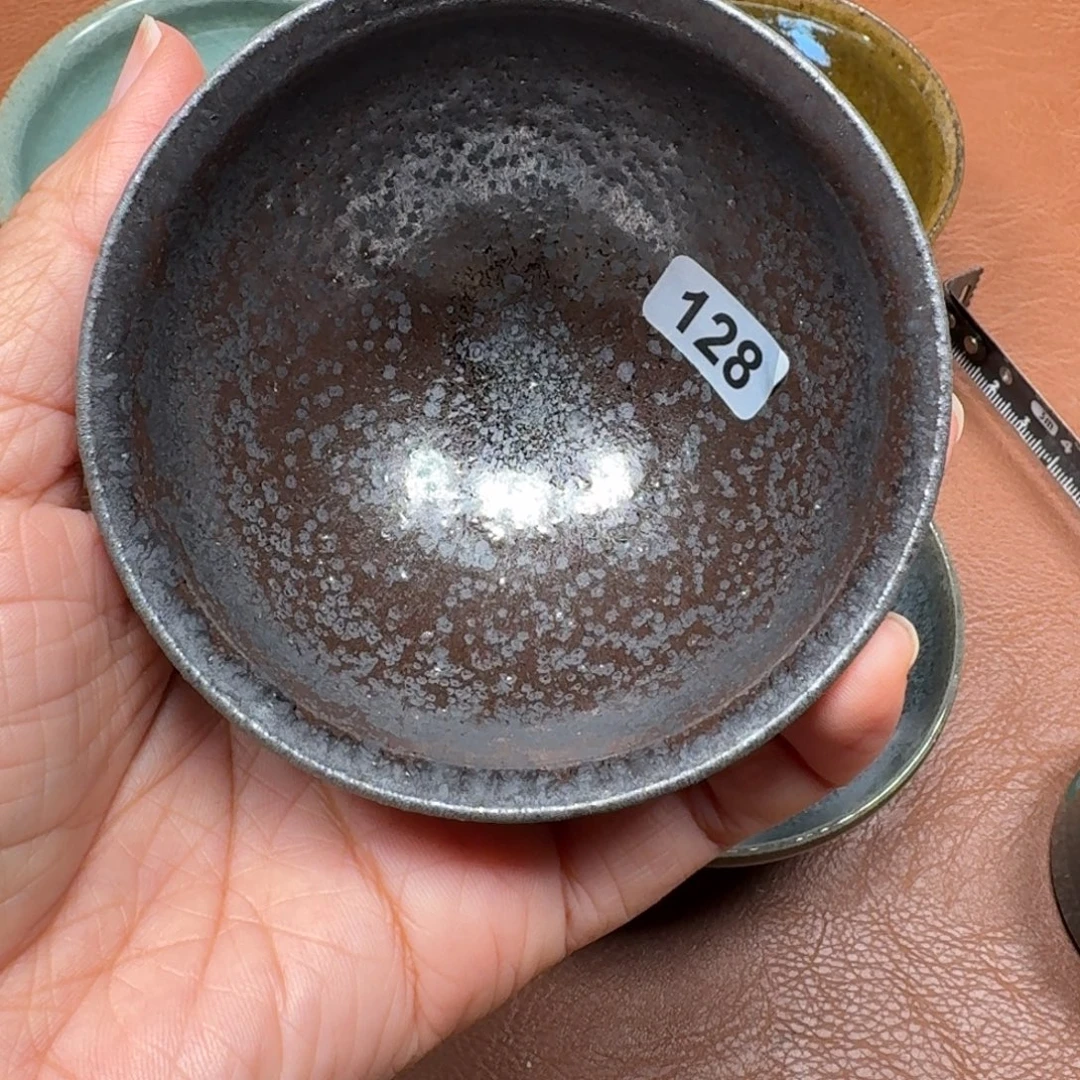 茶盏龙窑柴烧自然还原我瑕疵128