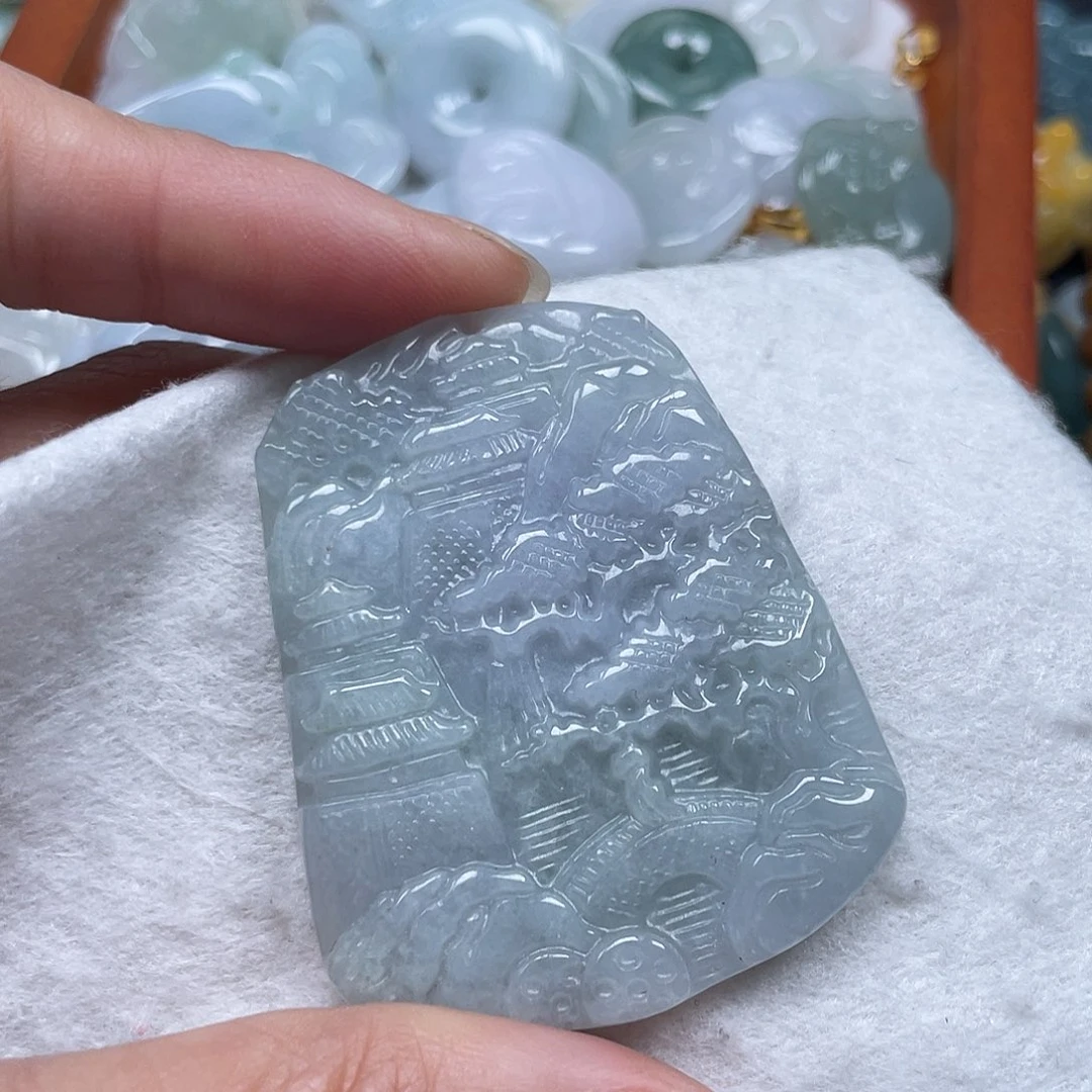 翡翠未镶嵌吊坠(不含链)