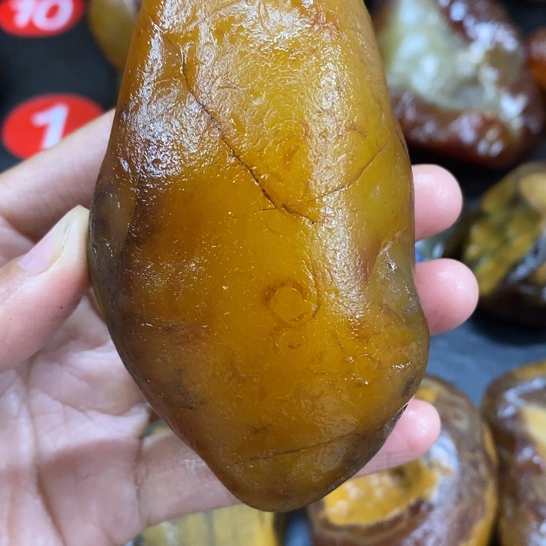 玛瑙/玉髓未镶嵌手把件