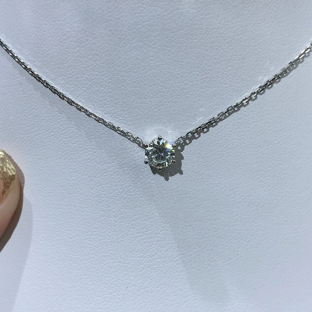 钻石颈饰18K金镶嵌H**Y项链