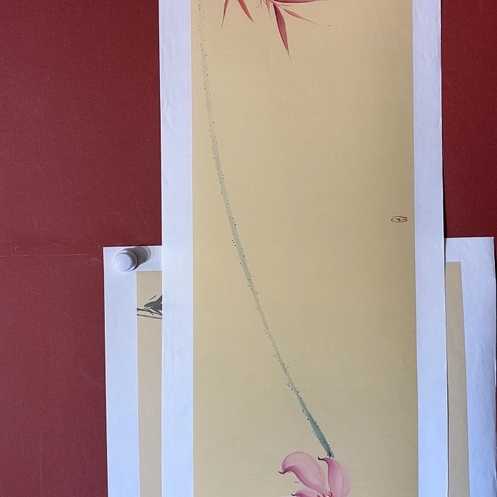 国画听兰老师花鸟