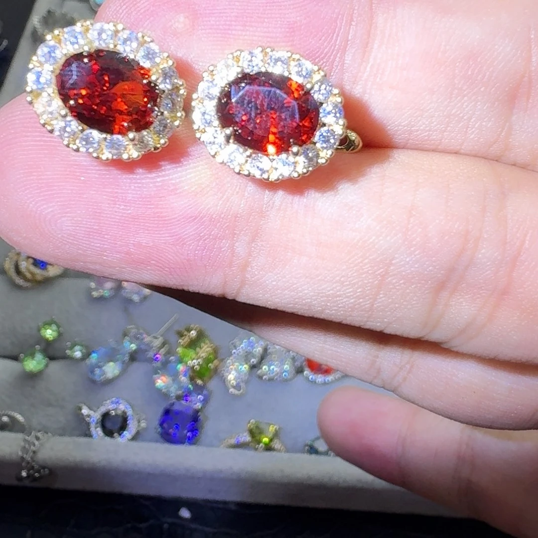 水晶戒指银S925镶嵌