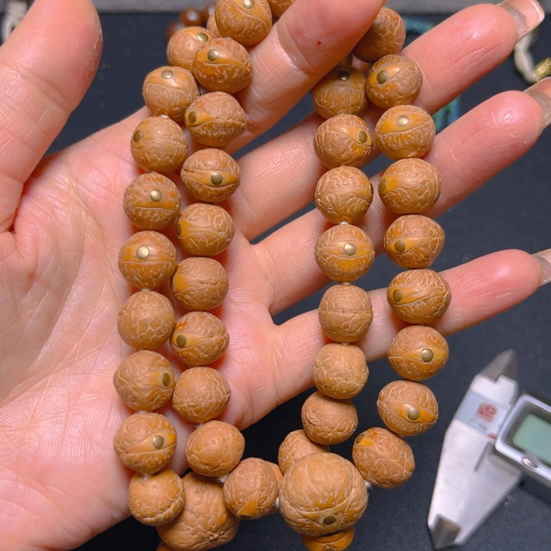 凤眼菩提吊坠12.5mm精品铜钉手串