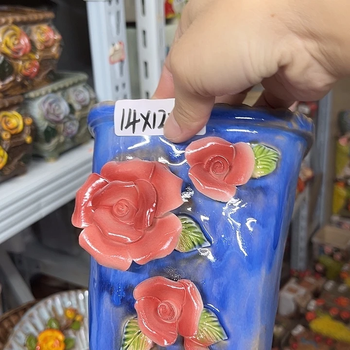 粗陶材质多肉花盆