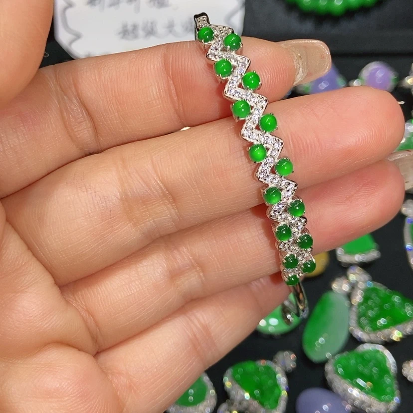 【闪购商品】翡翠手链未镶嵌天然翡翠