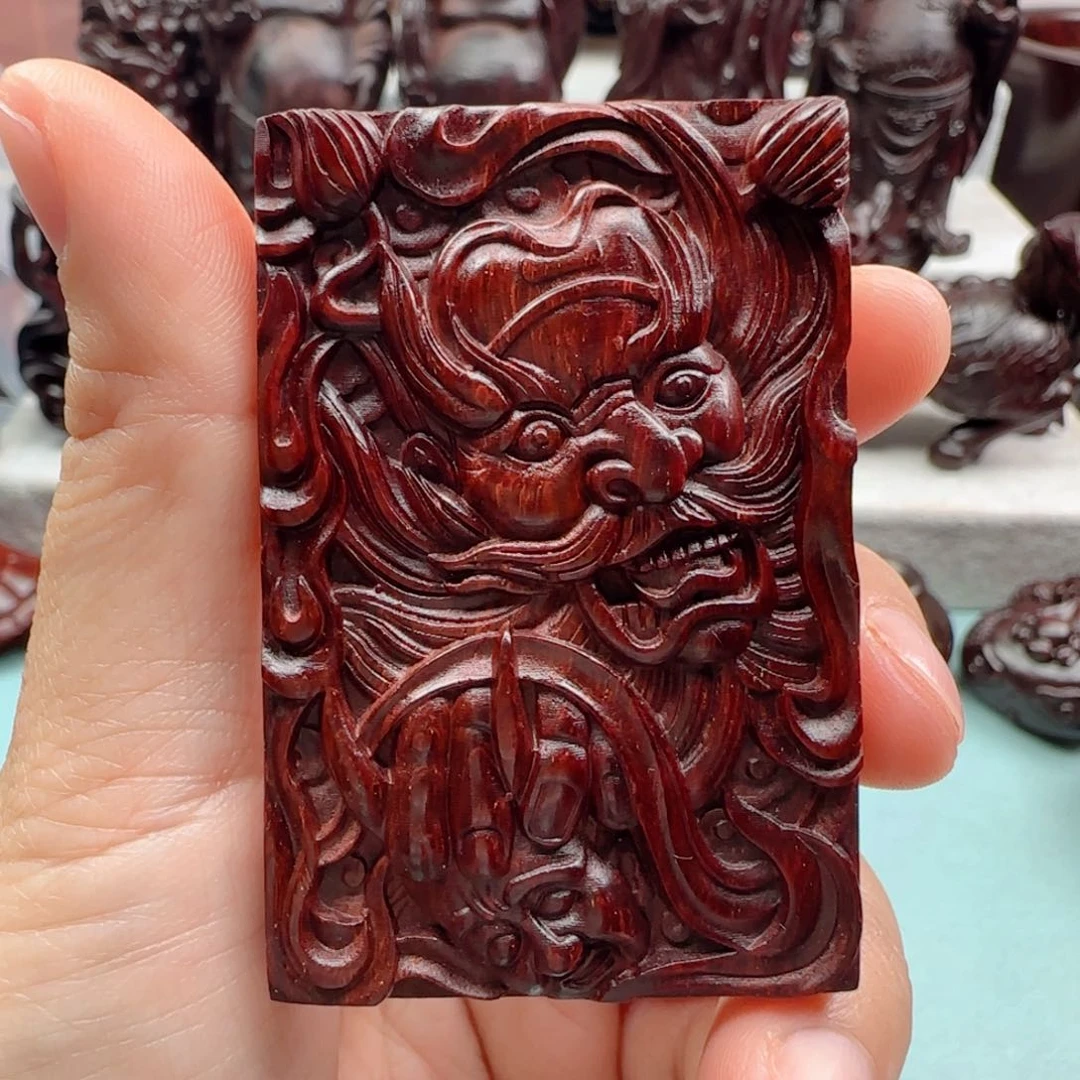 小叶紫檀把件钟馗