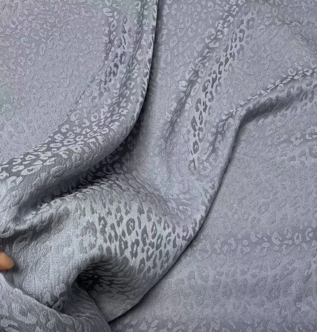 高级灰织花立体国风新中式布料做西装旗袍风衣 手工diy钱包抱枕