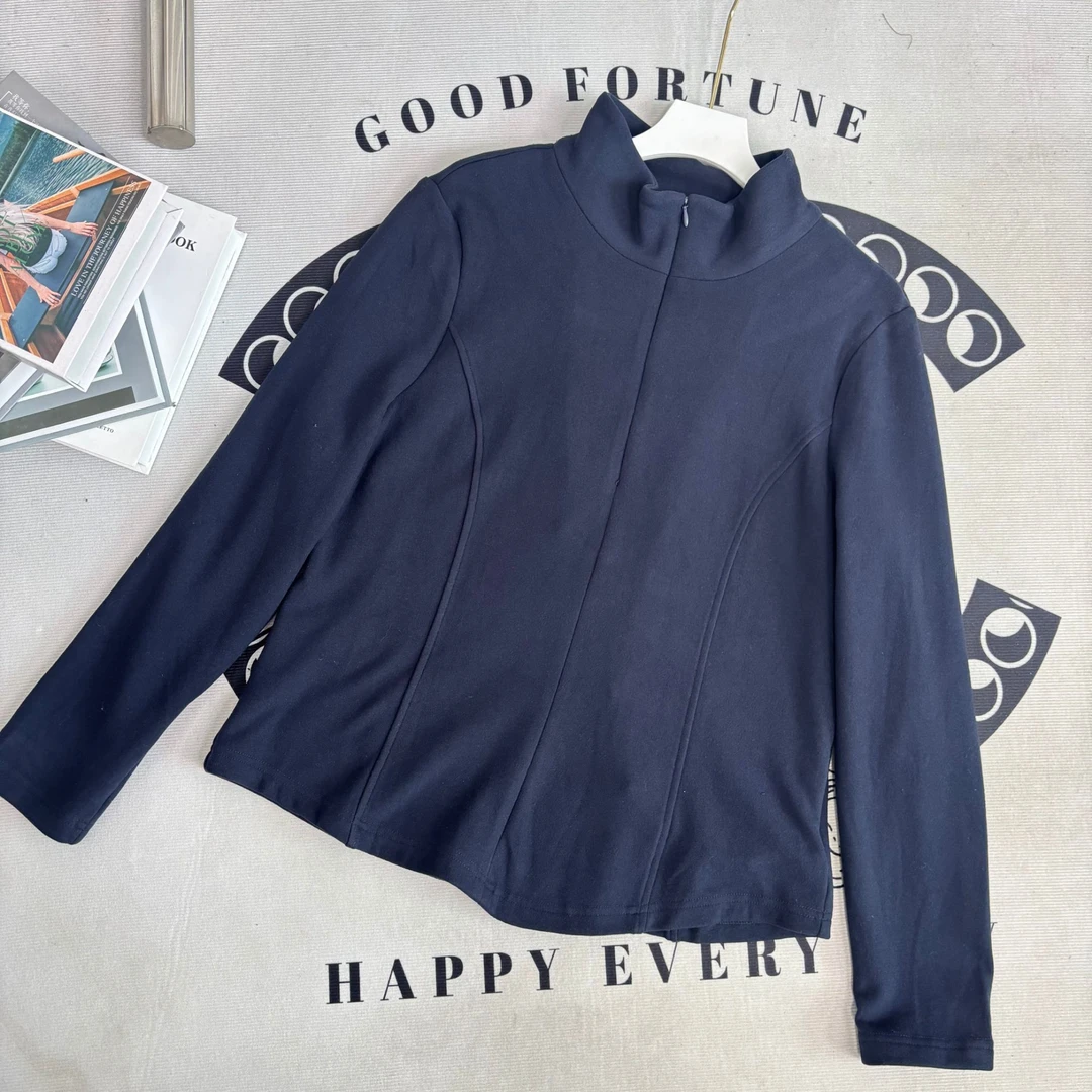 【胖淼淼】秋冬简约通勤加绒上衣-21806