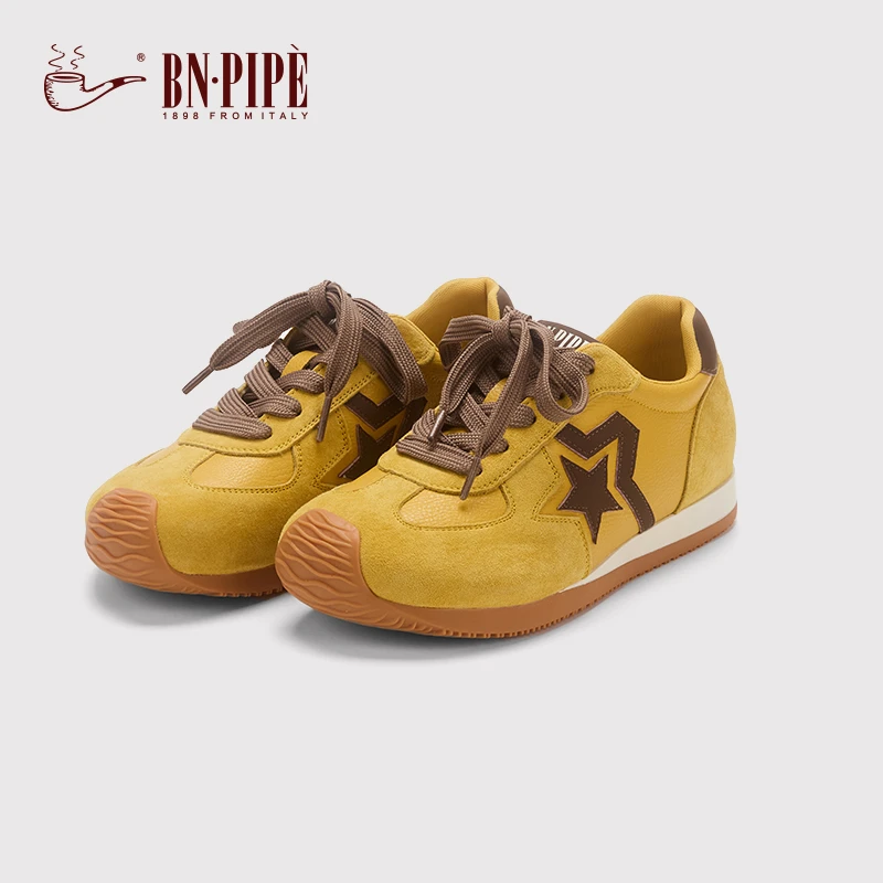 BN.PIPE/百年烟斗阿甘女鞋秋季新款复古潮鞋百搭休闲鞋