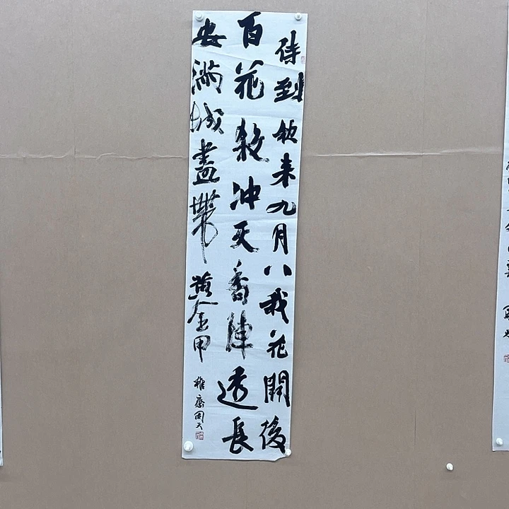 书法周天138*34㎝陕西铜川 书法硕S