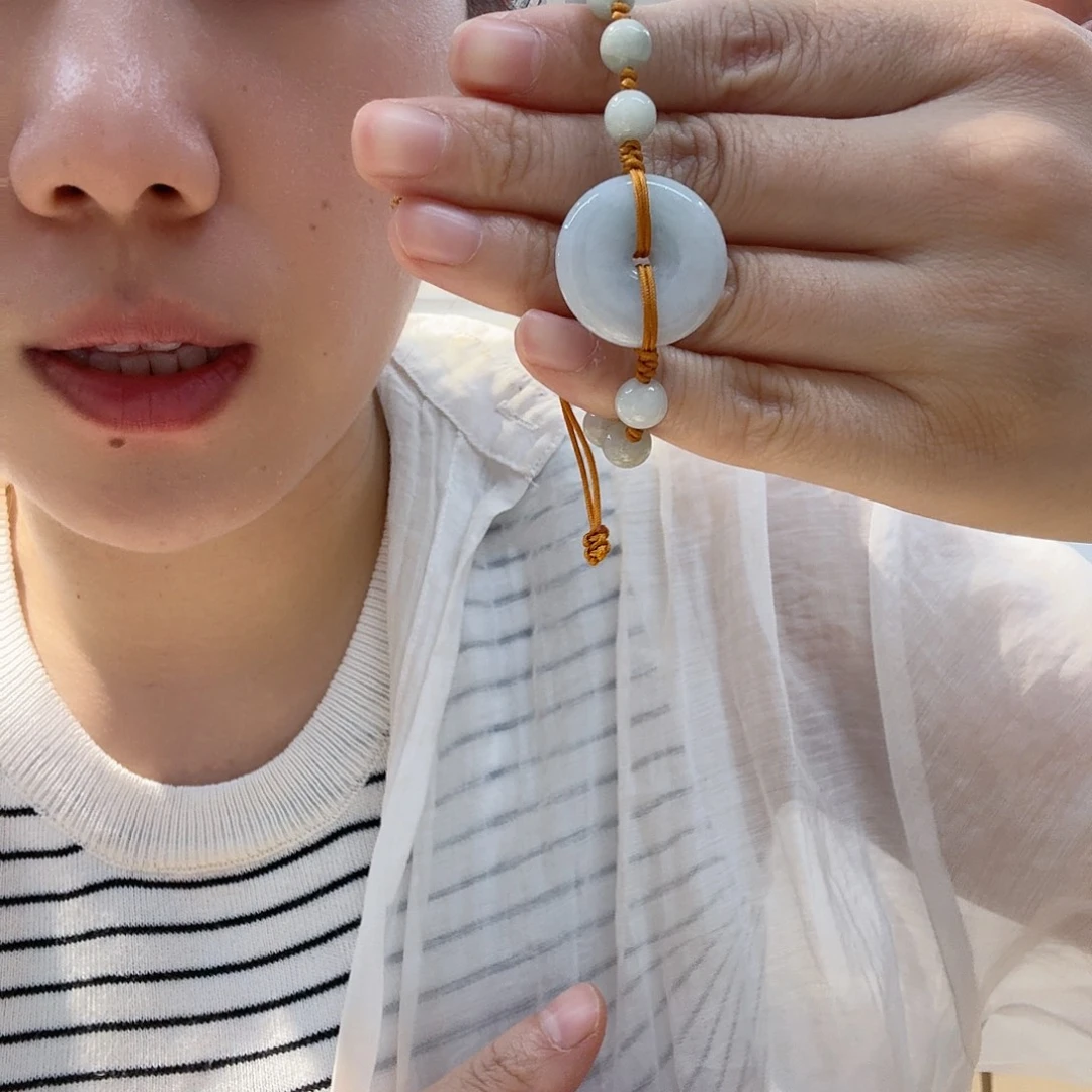 翡翠未镶嵌颈饰手串