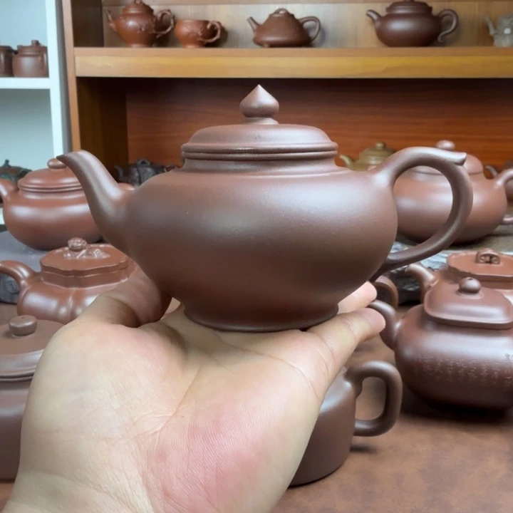紫砂茶壶精品薄胎容量220半手工