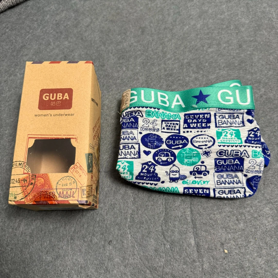 Y50 女士中腰个性印花不分色内穿短裤(发5)