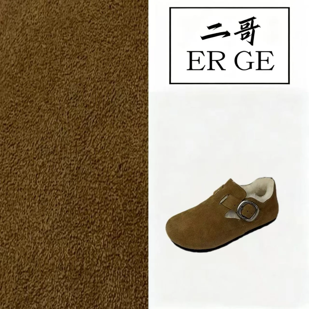 水洗马皮时尚平底舒适棉鞋加绒保暖皮毛一体勃肯鞋/9980