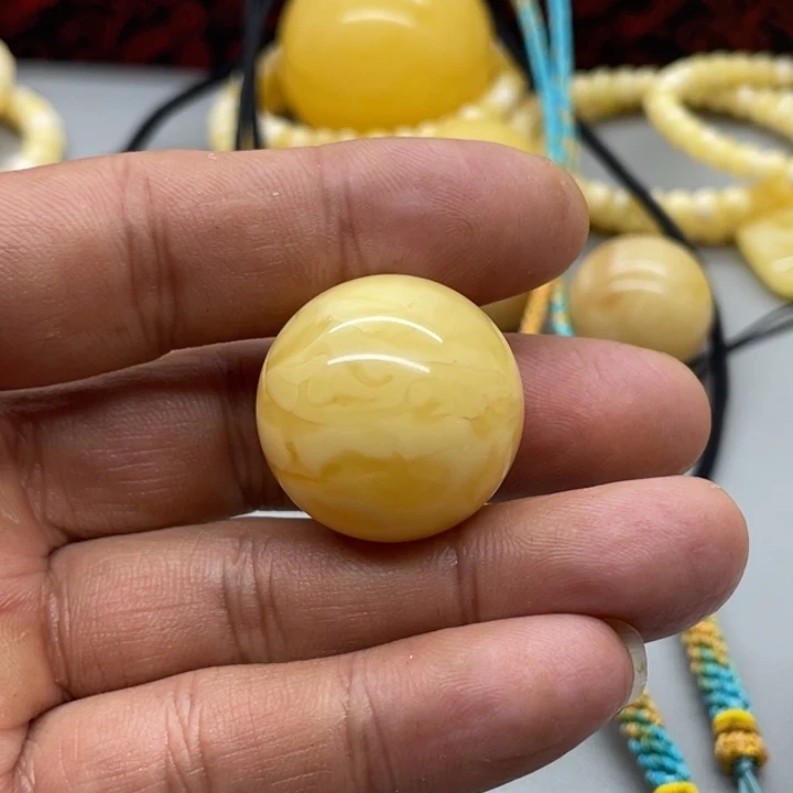 琥珀未镶嵌裸石珠子