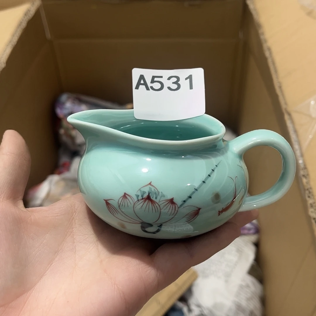 瓷片茶摆件工艺品摆件666