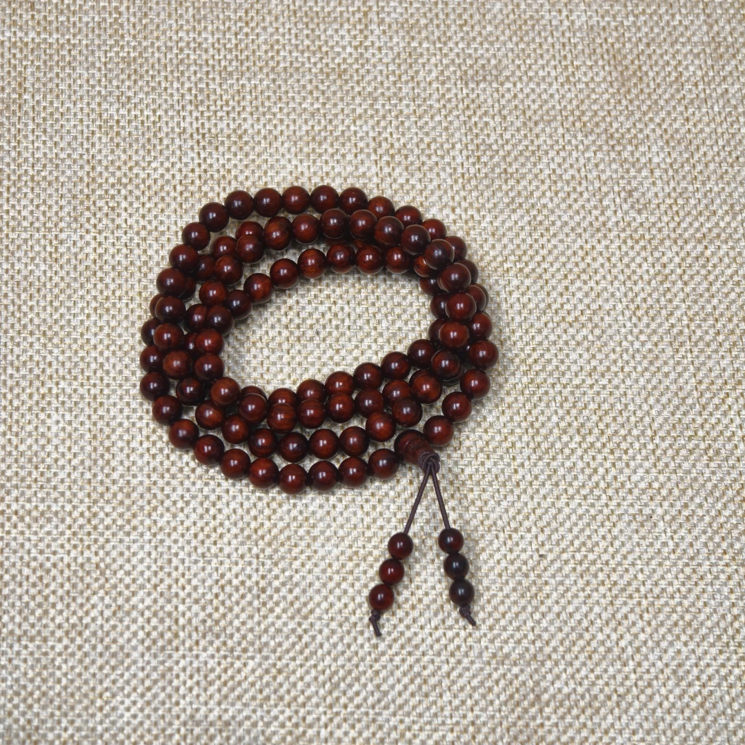 【大倩福利】印度小叶紫檀0.6*108多圈手串