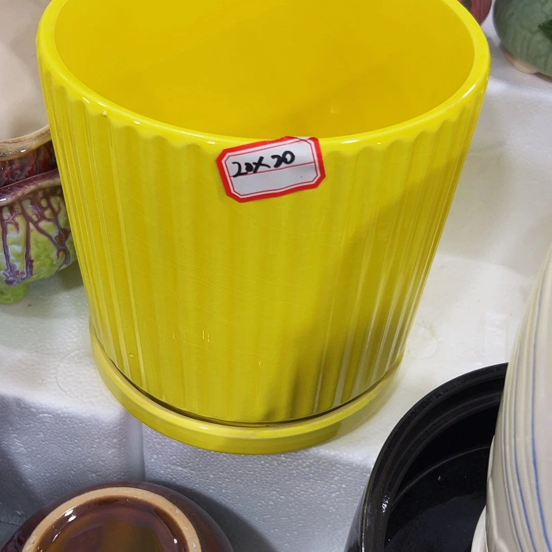 外贸尾单陶瓷花盆凑10米包邮