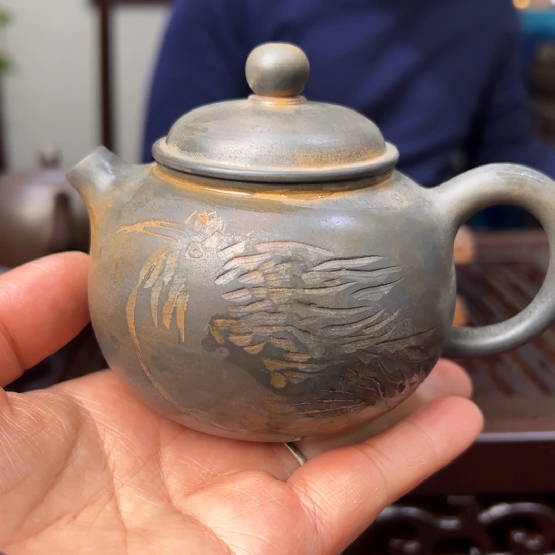 贵台龙窑坭兴陶柴烧壶96