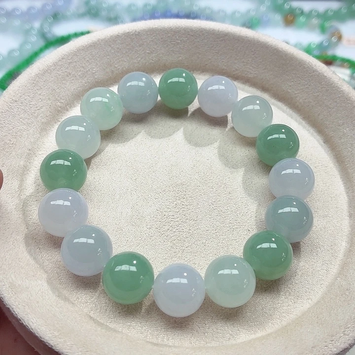 未镶嵌手链翡翠天然缅甸翡翠A货 卡13