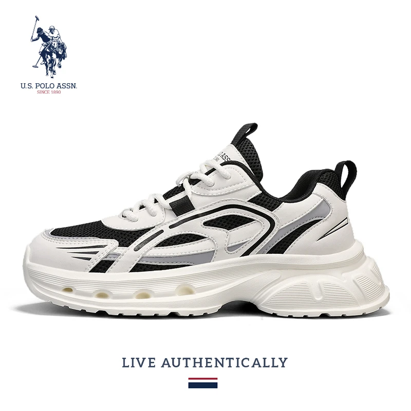 U.S. POLO ASSN.透气夏季简约风运动风休闲网面时尚潮流爆款男鞋