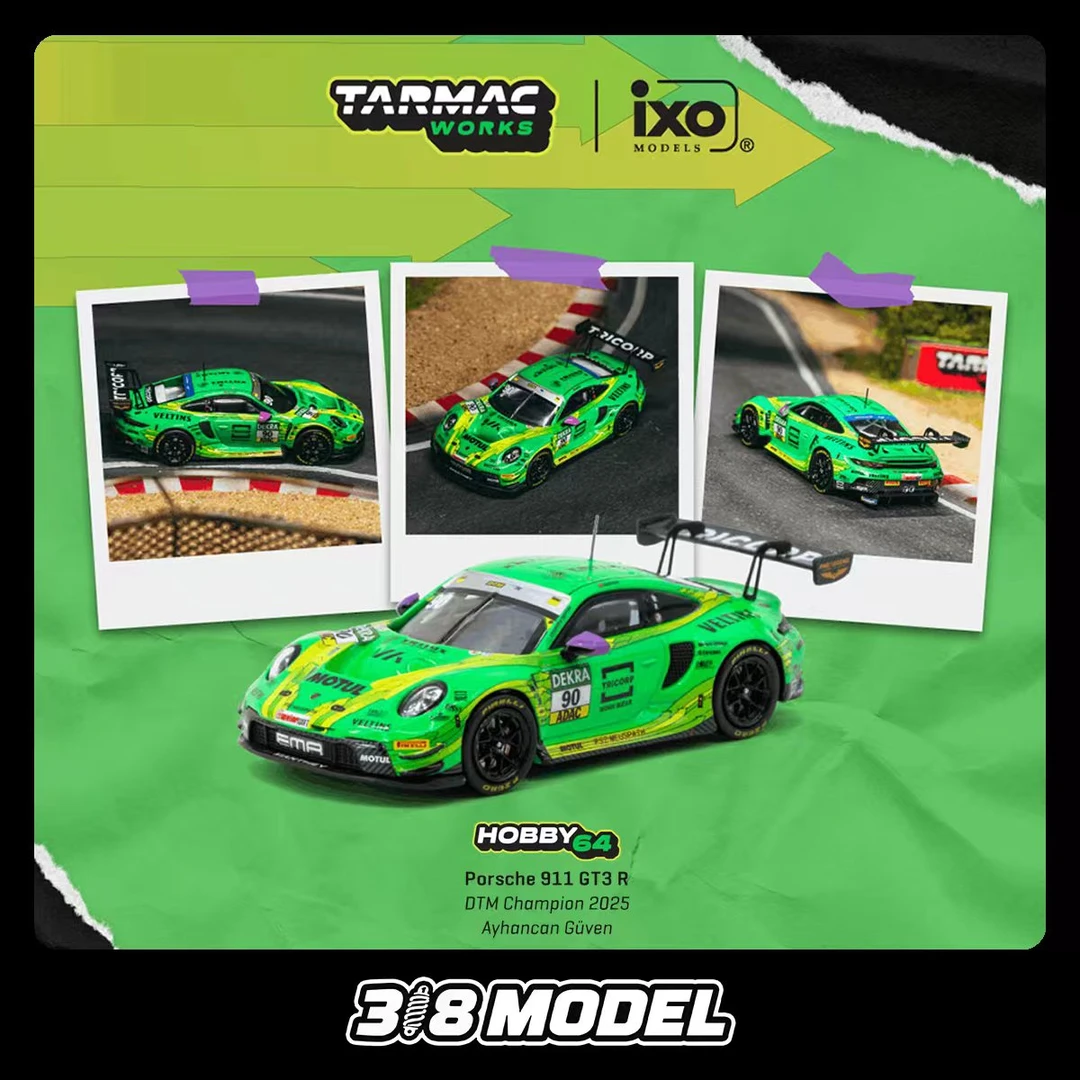 预售 TW 1:64 保时捷 911 GT3 R DTM Champion 2025 合金汽车模型