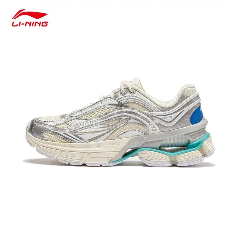 李宁新款极光 RENEW女子反光回弹经典低帮耐磨休闲鞋AGCU044-5