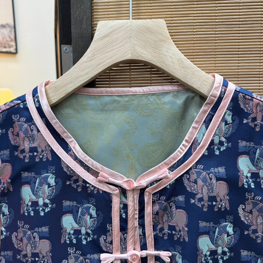 [星日常夏季上衣气质默认衣长蕾丝提花默认马甲