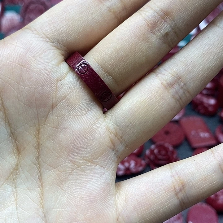 天然辰砂012朱砂戒指