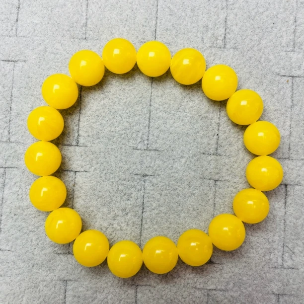 柠檬黄蜜蜡手串10M（H2648）20百搭时尚简约精美