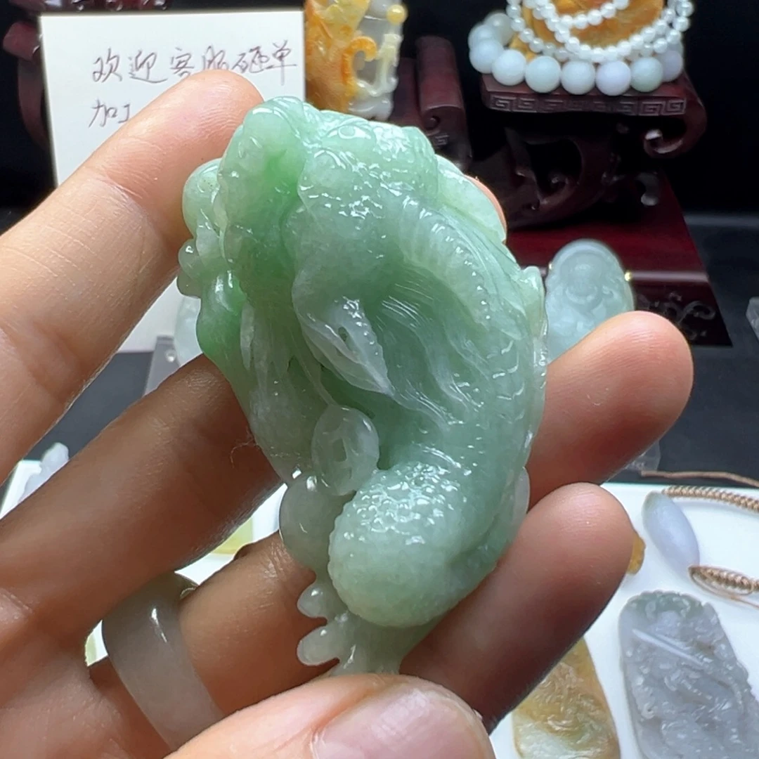颈饰未镶嵌翡翠缅甸翡翠A货