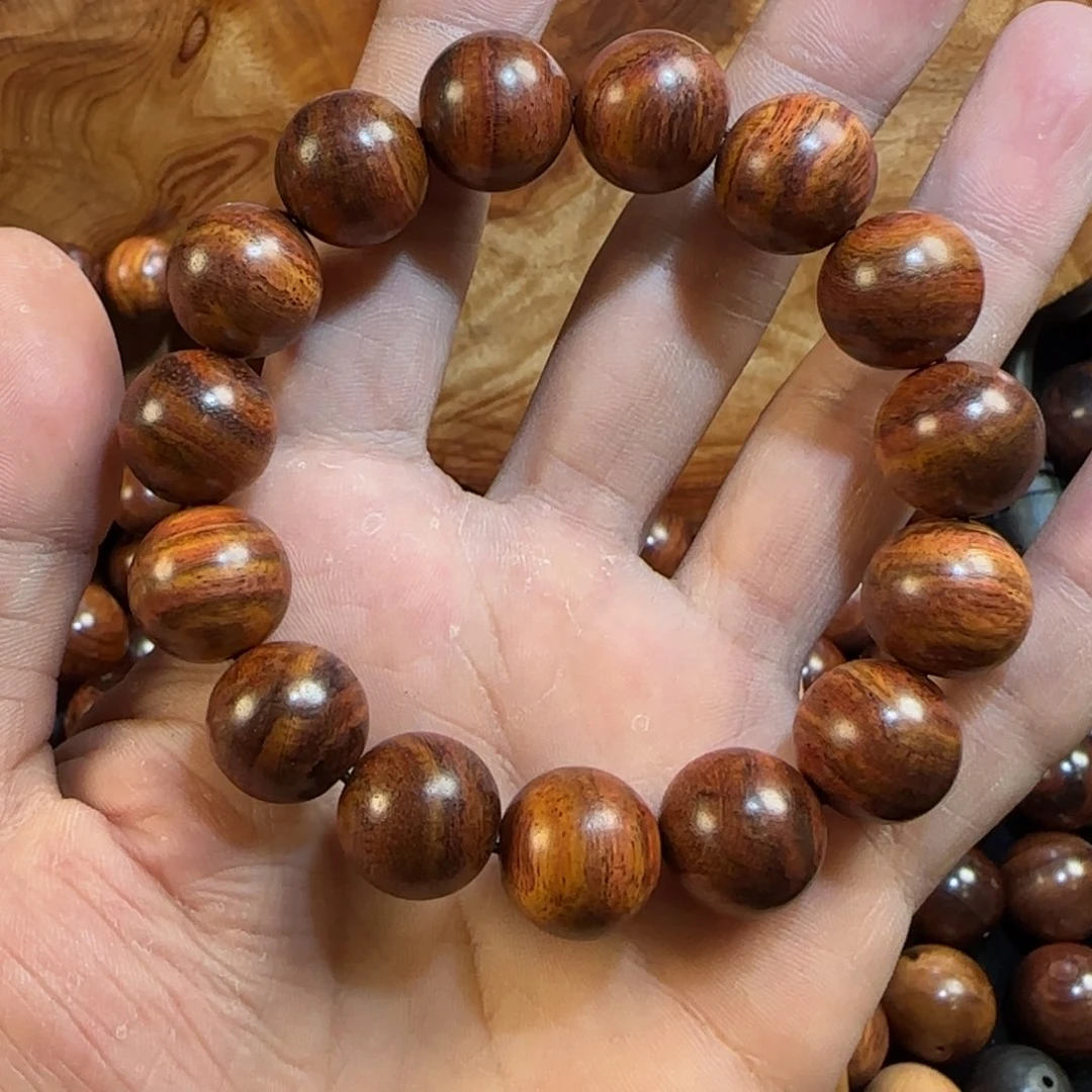 黄花梨/降香黄檀手串/手链之*海南黄花梨15mm手串