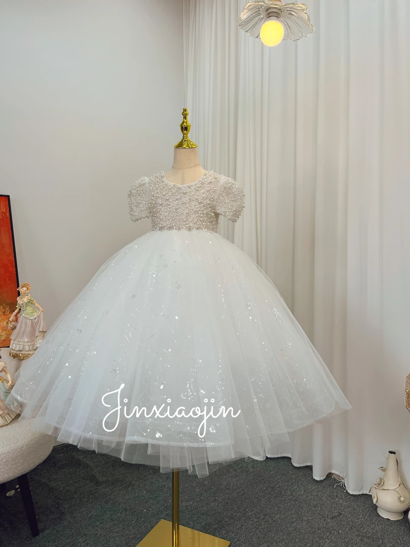 【白月光】儿童主持生日长款礼服