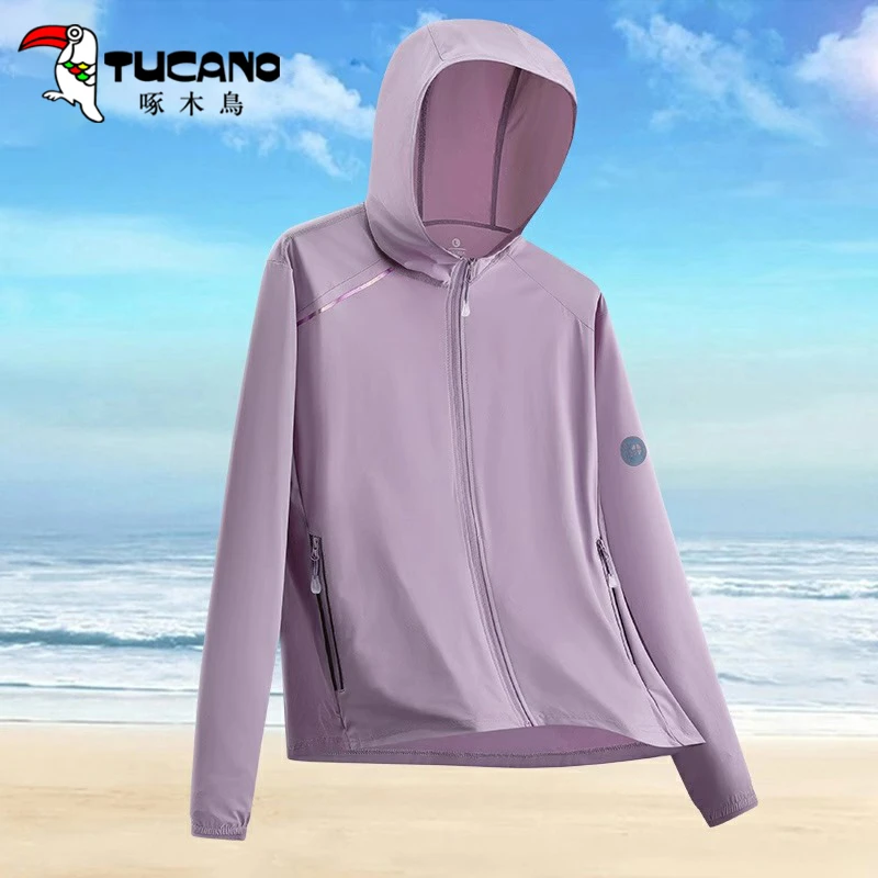 【官方】啄木鸟凉皮防晒衣男女夏季透气弹力防紫外线户外超薄外套