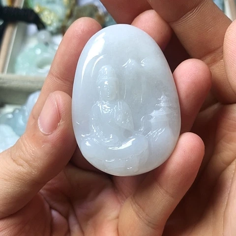 翡翠未镶嵌颈饰天然缅甸翡翠a货